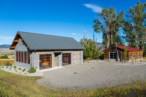 wooden garage 